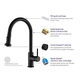 Смеситель для кухонной мойки TIMO Saona 2316/03FL фото 6