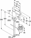 Смеситель Kludi Zenta SL 482630565 для раковины с донным клапаном фото 3