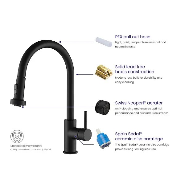 Смеситель для кухонной мойки TIMO Saona 2316/03FL фото 6