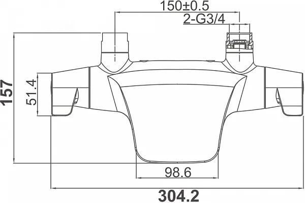 Термостат D&K Bayern Potsdam DA2143201 для ванны с душем фото 4