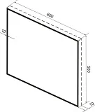 Зеркало Wellsee 7 Rays' Spectrum 60x50 см 172200510 фото 10