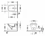 Биде подвесное Duravit DuraStyle 228215 фото 3