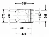 Крышка-сиденье Duravit DuraStyle Senso Wash 610200002000300 с микролифтом, петли хром, функция биде фото 10