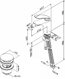 Смеситель Am.Pm Sensation F3083164 для биде с донным клапаном фото 9