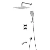 Комплект смесителей Lemark Yeti LM7842C со смесителем термостатом фото 1