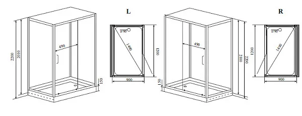 Душевая кабина Timo Premium H-510R фото 2
