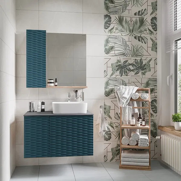 Зеркало-шкаф Grossman Альба 80x75 левая бриз фото 2