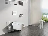 Унитаз Creo Ceramique Lyon 2.0 LY1100R подвесной безободковый с сиденьем микролифт фото 7