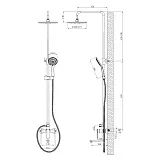 Душевая стойка ESKO Lagos ST205LG фото 3