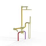 Душевой комплект PAINI Cox 78PJSET36911SHBATH фото 1