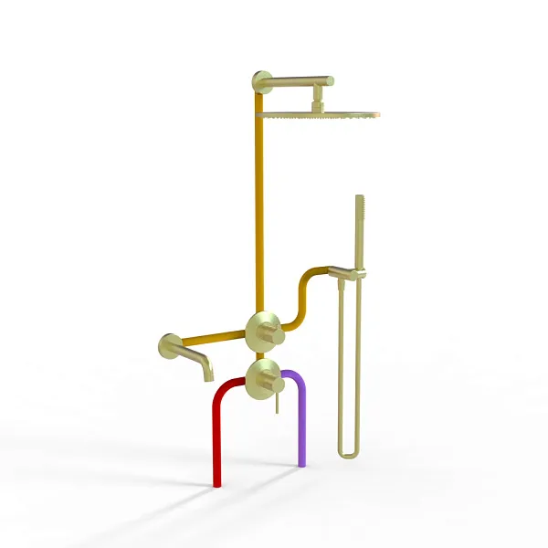 Душевой комплект PAINI Cox 78PJSET36911SHBATH фото 1