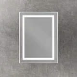 Зеркало BelBagno Kraft 60x80 SPC-KRAFT-600-800-SENS-AL с подсветкой фото 2