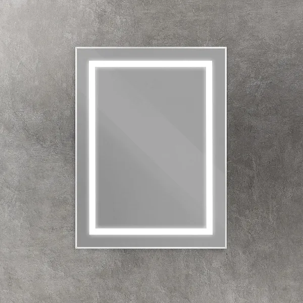 Зеркало BelBagno Kraft 60x80 SPC-KRAFT-600-800-SENS-AL с подсветкой фото 2