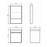 Зеркало-шкаф Comforty Вена 55x80 00-00009271CF фото 2