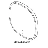 Зеркало AM.PM Func 60x60 M8FMOX0601WGS с подсветкой фото 10