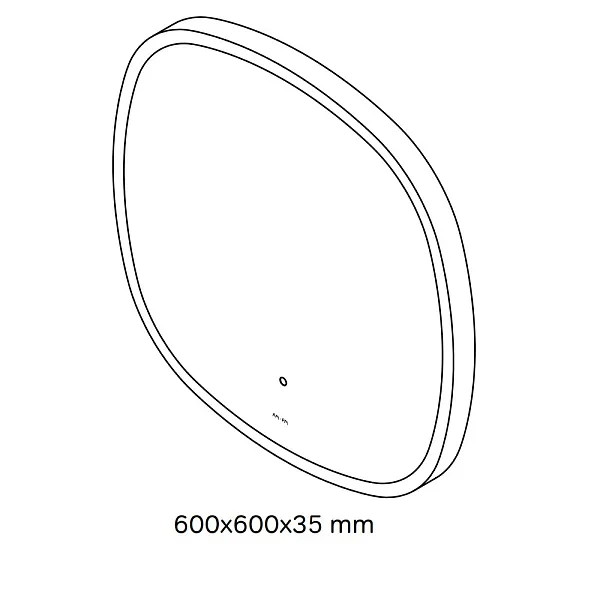 Зеркало AM.PM Func 60x60 M8FMOX0601WGS с подсветкой фото 10