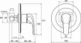 Смеситель Ravak Rosa RS 062.00 X070015 для душа с внутренней частью фото 4