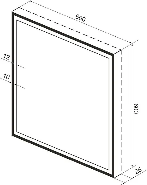 Зеркало Wellsee 7 Rays' Spectrum 60x60 см 172200410 c фронтальной подсветкой фото 9