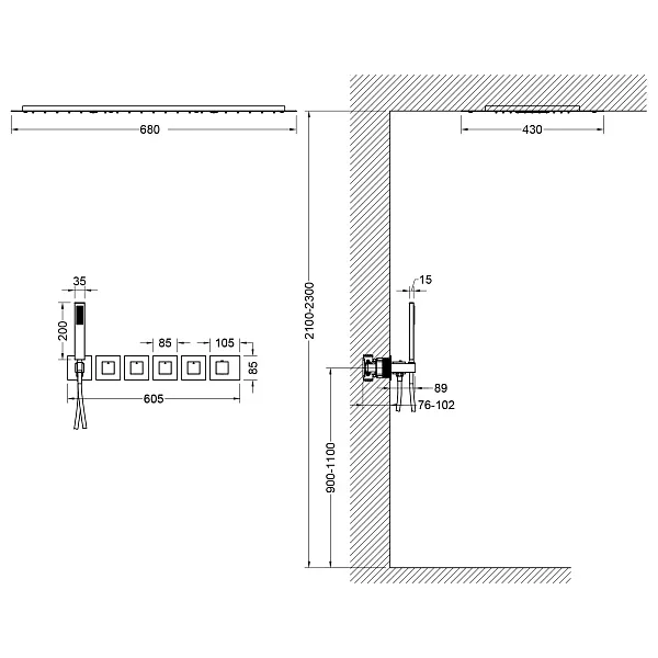 Душевой комплект TIMO Petruma SX-5229/00SM фото 2