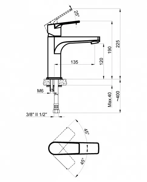Смеситель Azario Treya AZ-156845026 для раковины фото 2