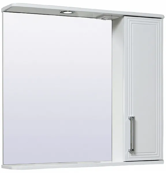 Зеркало-шкаф Runo Олимпия 80х75 УТ000004222 правое с подсветкой фото 1