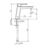 Смеситель для раковины PAINI Nove 09YO205ME фото 8