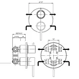 Встраиваемый смеситель PAINI Cox 78PJ6911 фото 8
