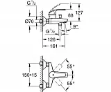 Набор смесителей Grohe Eurosmart (3 в 1) 124446 фото 4