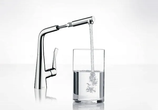 Смеситель Hansgrohe Metris M71 14821000 для кухонной мойки фото 3