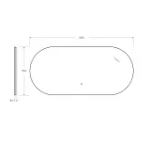 Зеркало Cezares Vague 150x70 CZR-SPC-VAGUE-1500-700-MOV с подсветкой фото 8