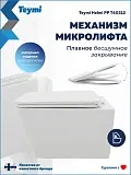 Унитаз подвесной Teymi Eva W01829 подвесной безободковый с микролифтом фото 5