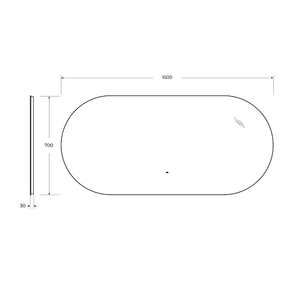 Зеркало Cezares Vague 150x70 CZR-SPC-VAGUE-1500-700-MOV с подсветкой фото 8
