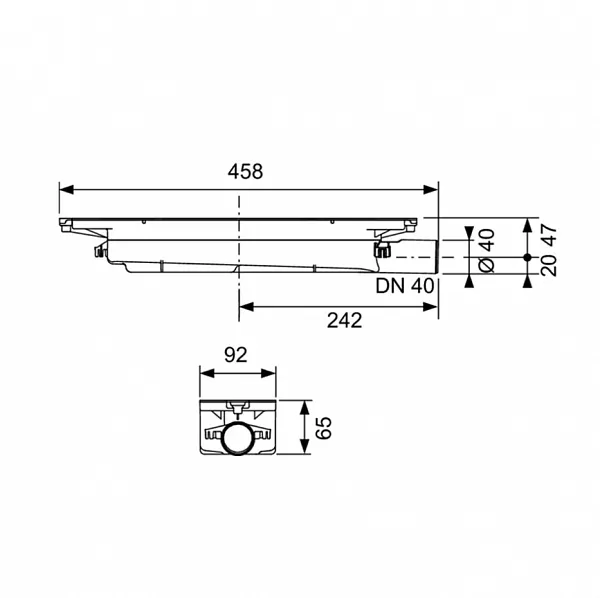 Сифон TECE Drainpoint S 673001 для душевого лотка фото 2