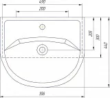 Мебельная раковина Kirovit Уют 55 12091 фото 3