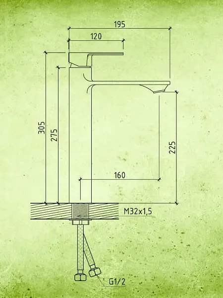 Смеситель для раковины Watersense Jessie W00338 фото 3
