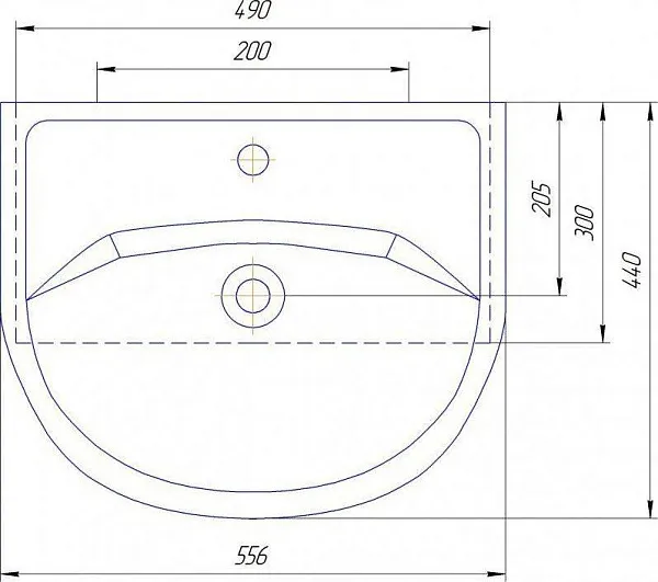 Мебельная раковина Kirovit Уют 55 12091 фото 3