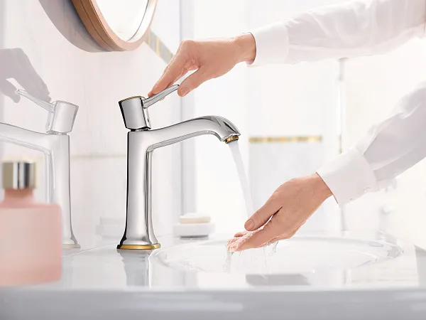 Смеситель Hansgrohe Metropol Classic 31302090 для раковины с донным клапаном фото 3