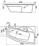 Акриловая ванна Santek Майорка XL 160x95 1.WH11.1.990 правая фото 4