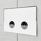 Клавиша смыва Point Венера PN44071WC двухцветная:белый, хром фото 3