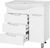 Тумба с раковиной Style Line Жасмин 83 напольная правая фото 2