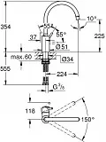 Смеситель Grohe Concetto New 32661003 для кухонной мойки фото 2