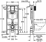 Инсталляция для унитаза Grohe Rapid SL 38536001 фото 2
