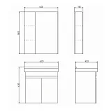 Зеркало Comforty Тромсе 60x80 00004142221CF фото 3