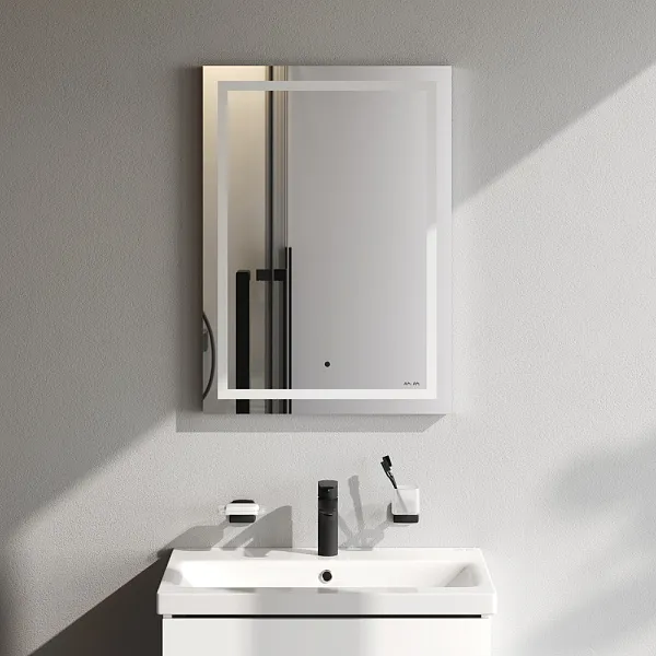 Зеркало AM.PM Gem 50x70 M91AMOX0501WG с подсветкой фото 3