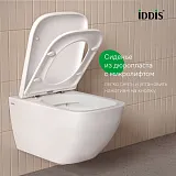 Унитаз Iddis Torr TORRDSEi25 подвесной безободковый с сиденьем микролифт фото 9