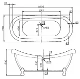 Акриловая ванна BelBagno 185x75 BB05 фото 6