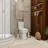 Унитаз-компакт Watersense Lana W00137 напольный безободковый с микролифтом фото 4
