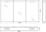 Зеркало-шкаф BelBagno SPC-3A-DL-BL-1200 фото 10