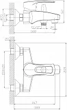 Смеситель Rossinka T T40-31 для ванны с душем фото 2