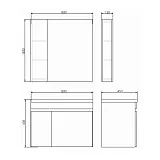 Зеркало Comforty Тромсе 80x80 00004142222CF фото 3